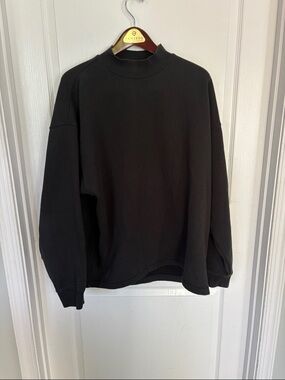 Essentials Fear of God Black Crewneck Sweatshirt size large